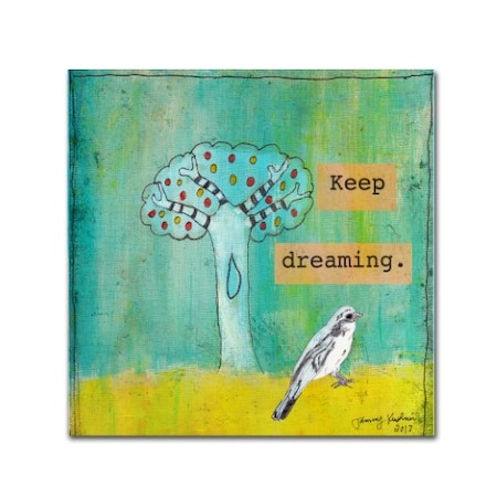 Tammy Kushnir 'Keep Dreaming' Canvas Art,18x18